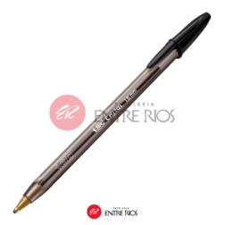 Bolígrafo BIC Cristal 1.6 mm Negro