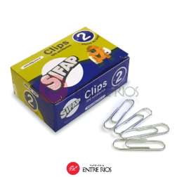 Broche Clip Sifap Metálico Nº2 (25 mm) - Caja x 100 Unidades