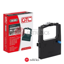 Cinta de impresión GTC negra de nylon compatible con OKI/Okidata Microline ML-182, 172, 180, 183, 184, 190, 192, 193, 194, 195, 320, 321, 380, 381, 390 y 391