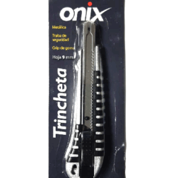 Cutter angosto Onix SX96N Metal con grip de goma (9 mm)