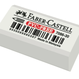 Faber-Castell Goma de borrar PVC-Free blanca