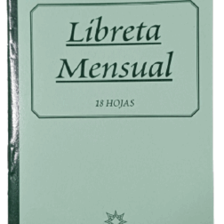 Libreta Ígneo Mensual 16 x 10,5 cm - 18 Hojas