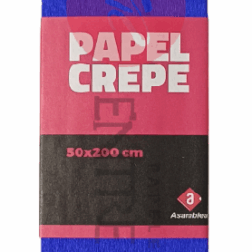 Papel Crepé Asamblea Azul 50x200 cm