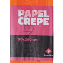 Papel Crepé Asamblea Naranja 50 x 200 cm