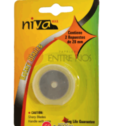 Repuesto cuchilla circular 28 mm Nivamax (blíster x 2)
