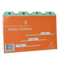 Separador Fichero N°1 con Abecedario 12,5 x 10 cm (Código 521) - Igneo