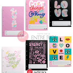 Separadores para Carpeta A4 Mooving - Colección Como Quieres (Set x6, 5 perforaciones)