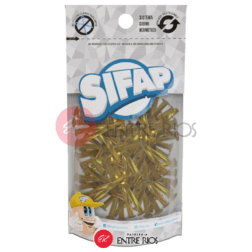 Sifap Broche Dorado Nº 4 (26 mm) - 2 Patas - Doy Pack x100
