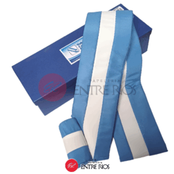 Tahalí Ceremonia Argentina (Reglamentario) de Cuero con Cuja para Asta, Forrado en Gross Sintético